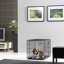 DOG COTTAGE NOIR CAGE PLIABLE 50x30x36.5cm poids 3 kg