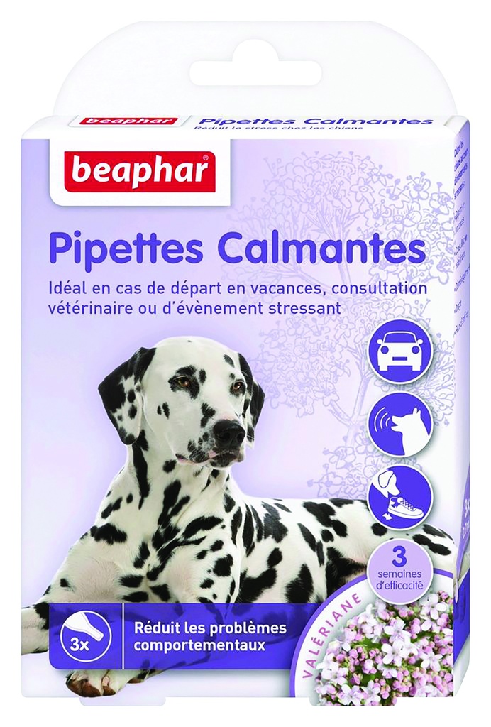 PIPETTES CALMANTES POUR CHIEN BASE VALERIANE 3X0,7ML