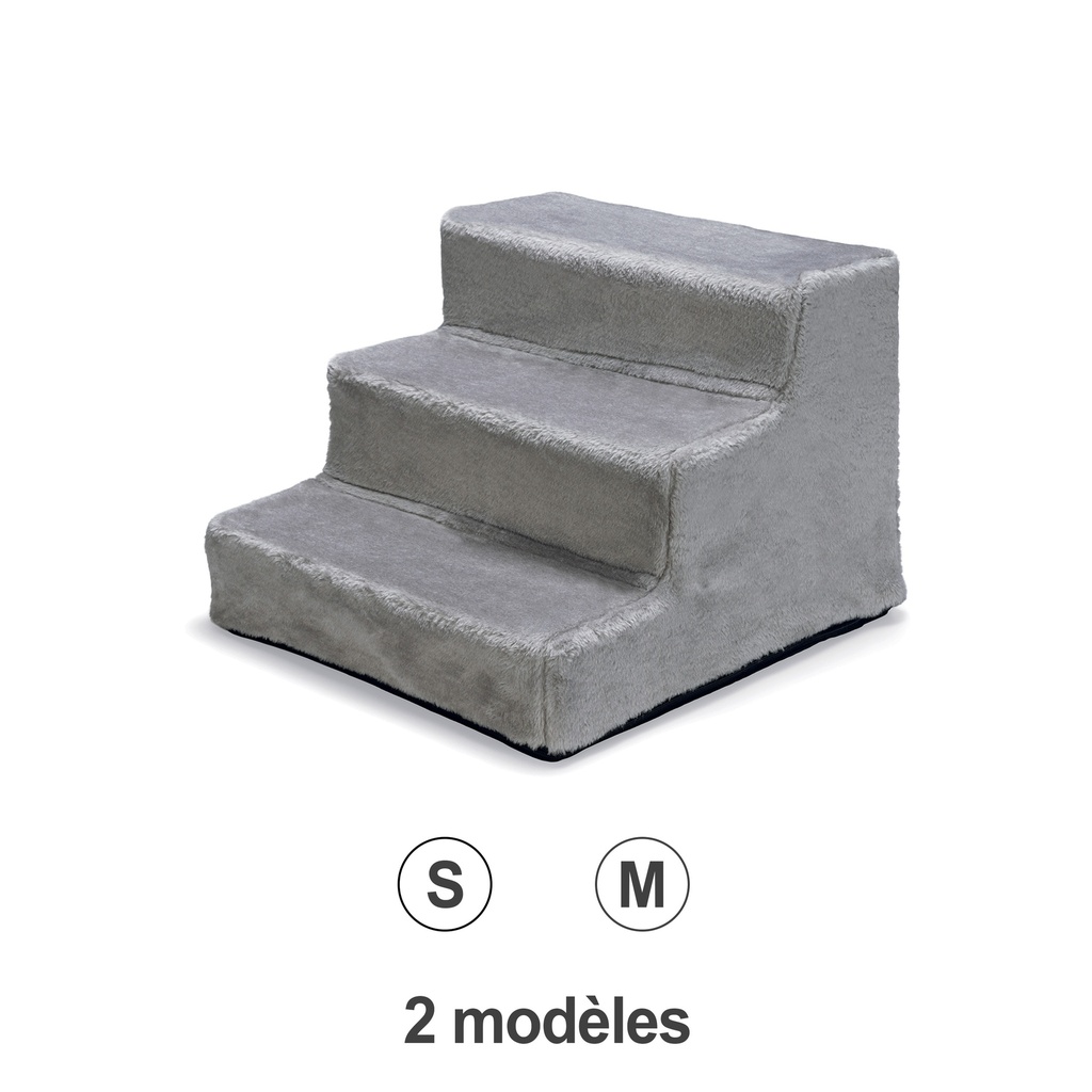 ESCALIER CHIEN EASY STEP GRIS CLAIR 40*39*30 CM