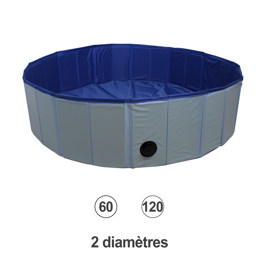 PISCINE POUR CHIENS DIAM 120CM H 30CM