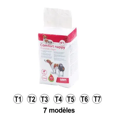 COUCHES POUR CHIEN PAR 12 N°2 34-44CM