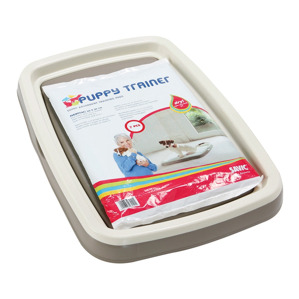 PUPPY TRAINER MEDIUM STARTER KIT 30 x 45 cm ( plateau + 7 tapis)