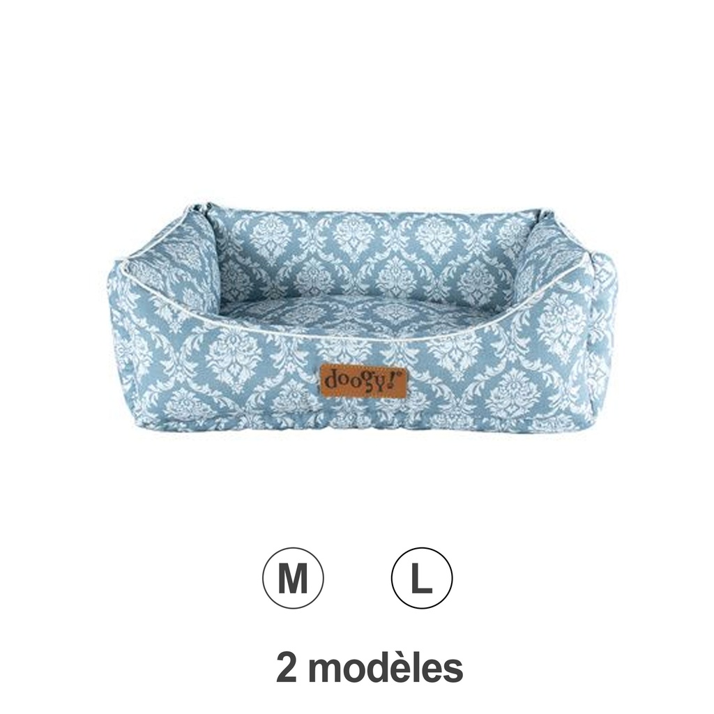 SOFA BAROQUE CHIC T 55CM GRIS