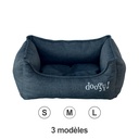 SOFA BLEU FONCE NATURE 44*34*15CM