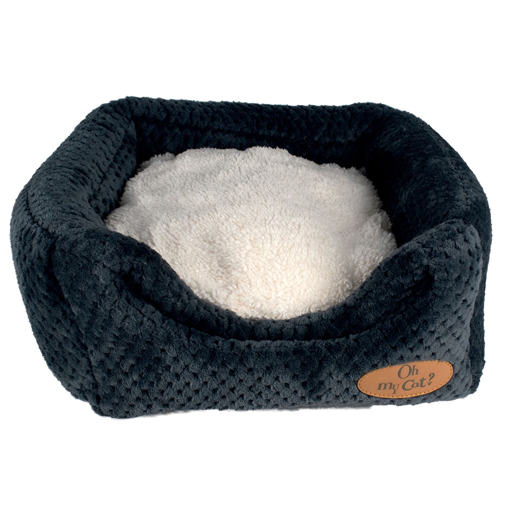 CUBE 2 EN 1 DREAMY CAT 35*35*35CM GRIS