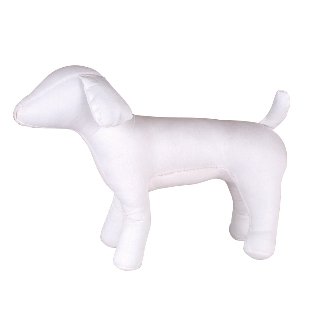 MANNEQUIN MOUSSE BLANC L 21 cm (DE LA BASE DU COU A LA NAISSANCE DE LA QUEUE) H