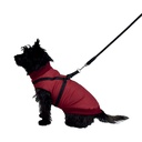 MANTEAU BOMBER BORDEAUX AVEC HARNAIS INTEGRE 28XS