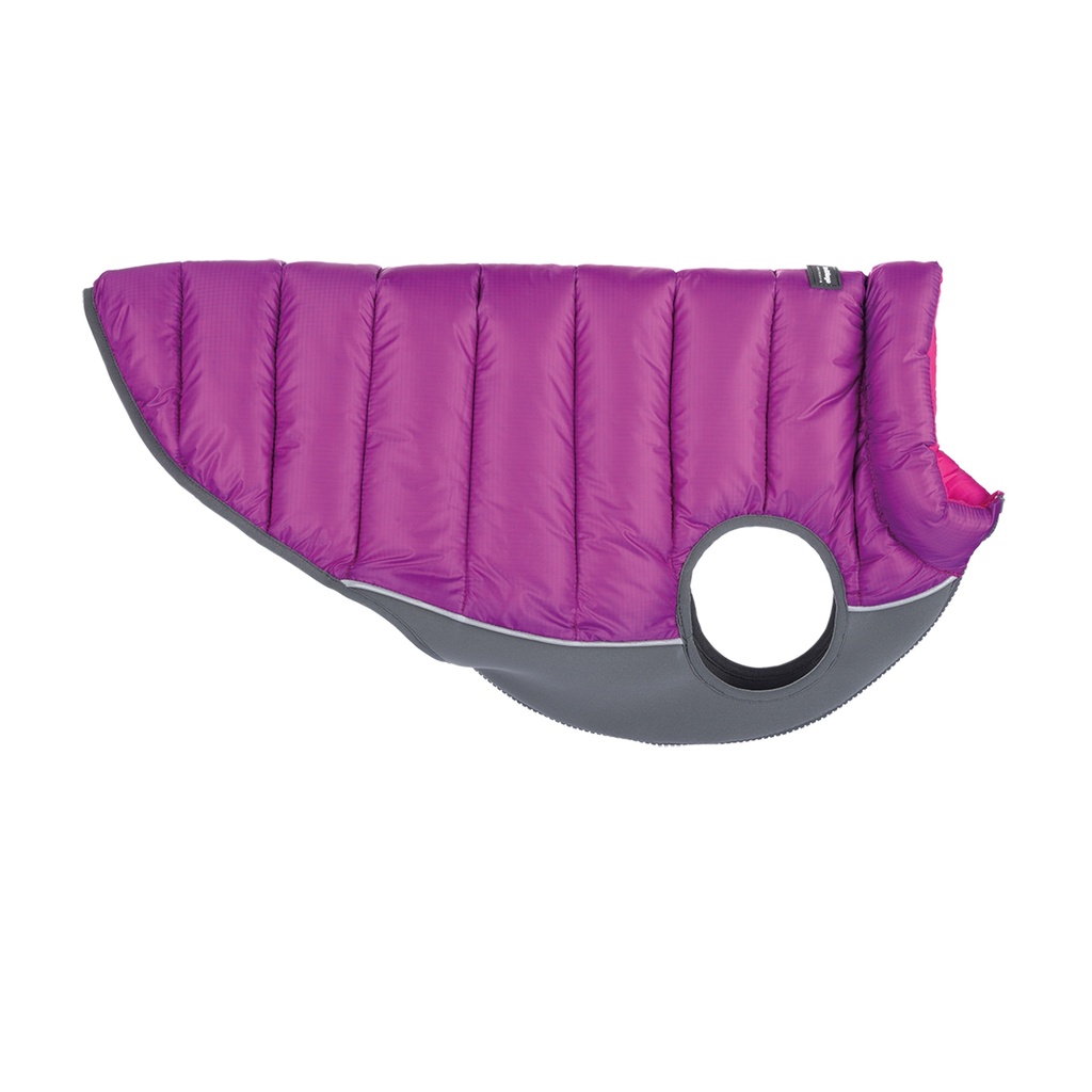 DOUDOUNE REVERSIBLE ROSE/VIOLET 20CM