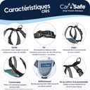 HARNAIS CARSAFE NOIR XS 40 à 52CM - TOUR DE COU 34CM