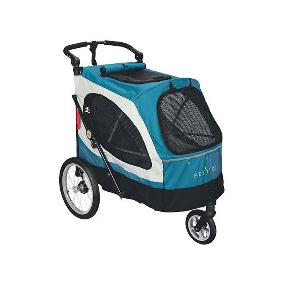 POUSSETTE AVENTURA-XL BLEUE CHIENS MOINS 45KG