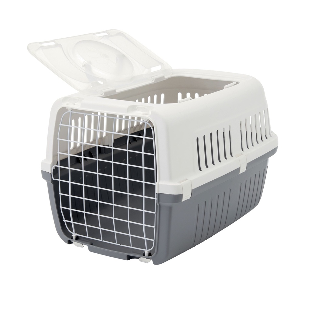 TRANSPORTEUR ZEPHOS 2 OPEN BLANC/GRIS FROID 55,5X38X34CM