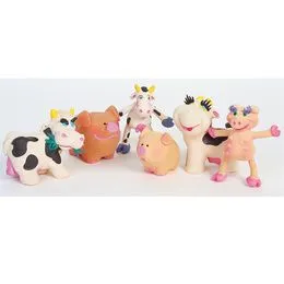 LOT DE 24 JOUETS LATEX LA FERME