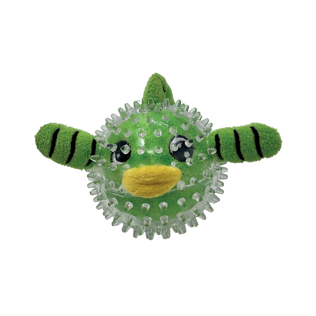 JOUET PELUCHE ET TPR BUBBLE FISH 9CM- DIAM BALLE 6,5CM
