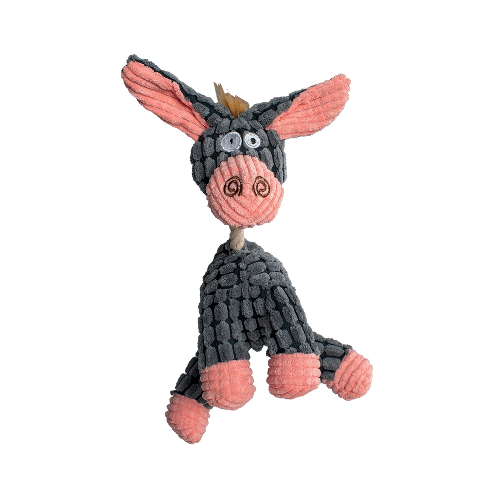 ANE EN PELUCHE ET CORDE 23CM