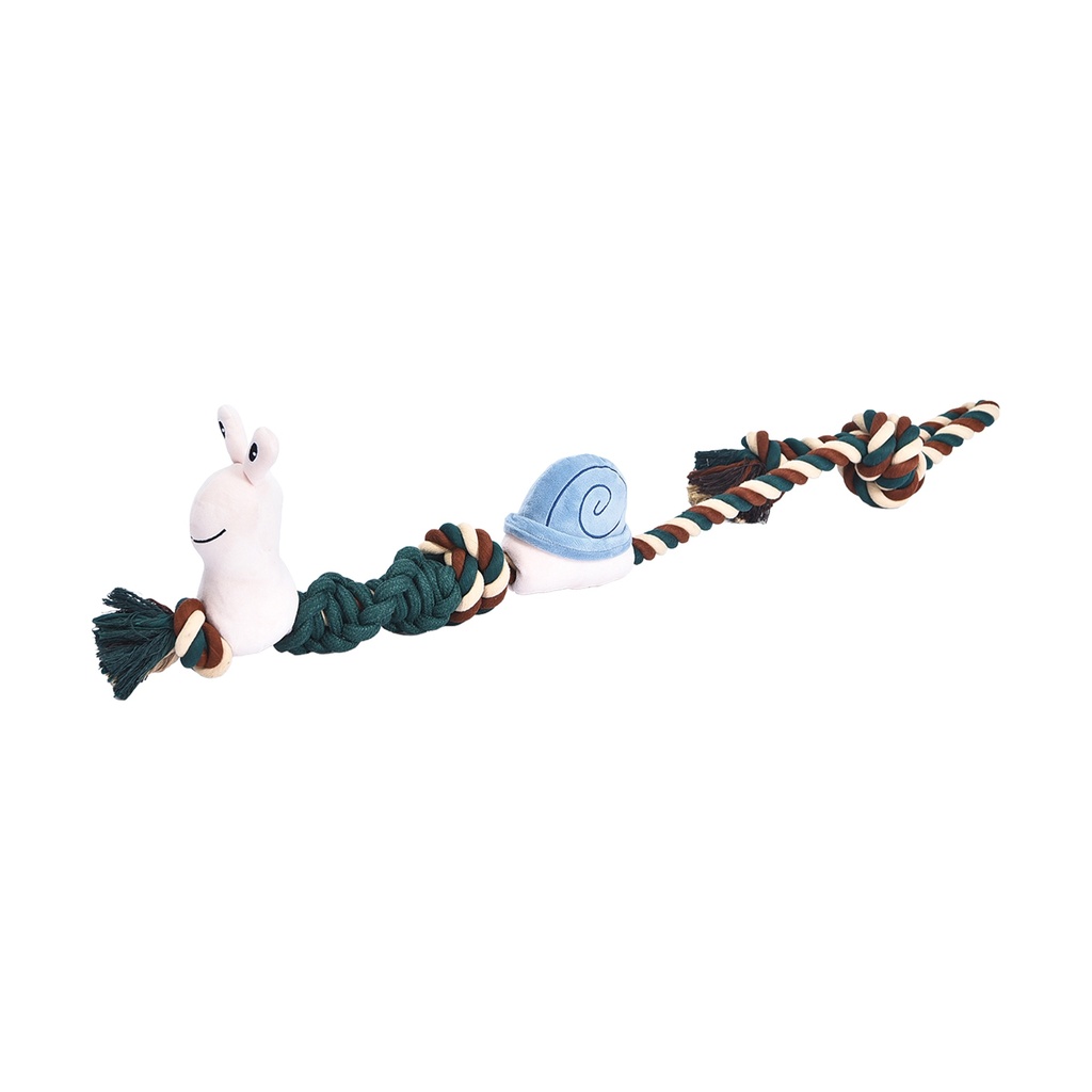 JOUET CORDE ET PELUCHE ESCARGOT 95CM