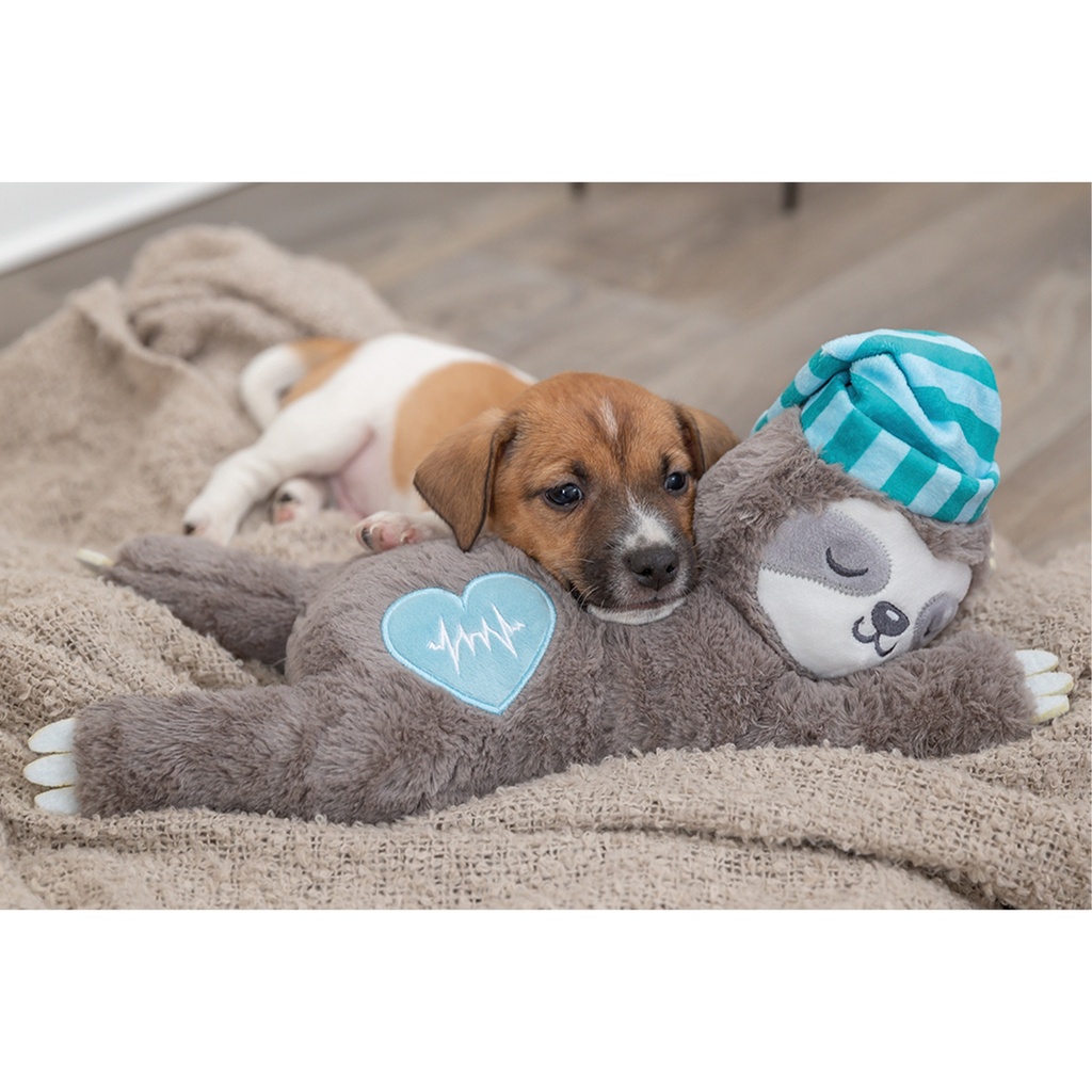 PELUCHE JUNIOR PARESSEUX AVEC BATTEMENT DE CŒUR 34CM