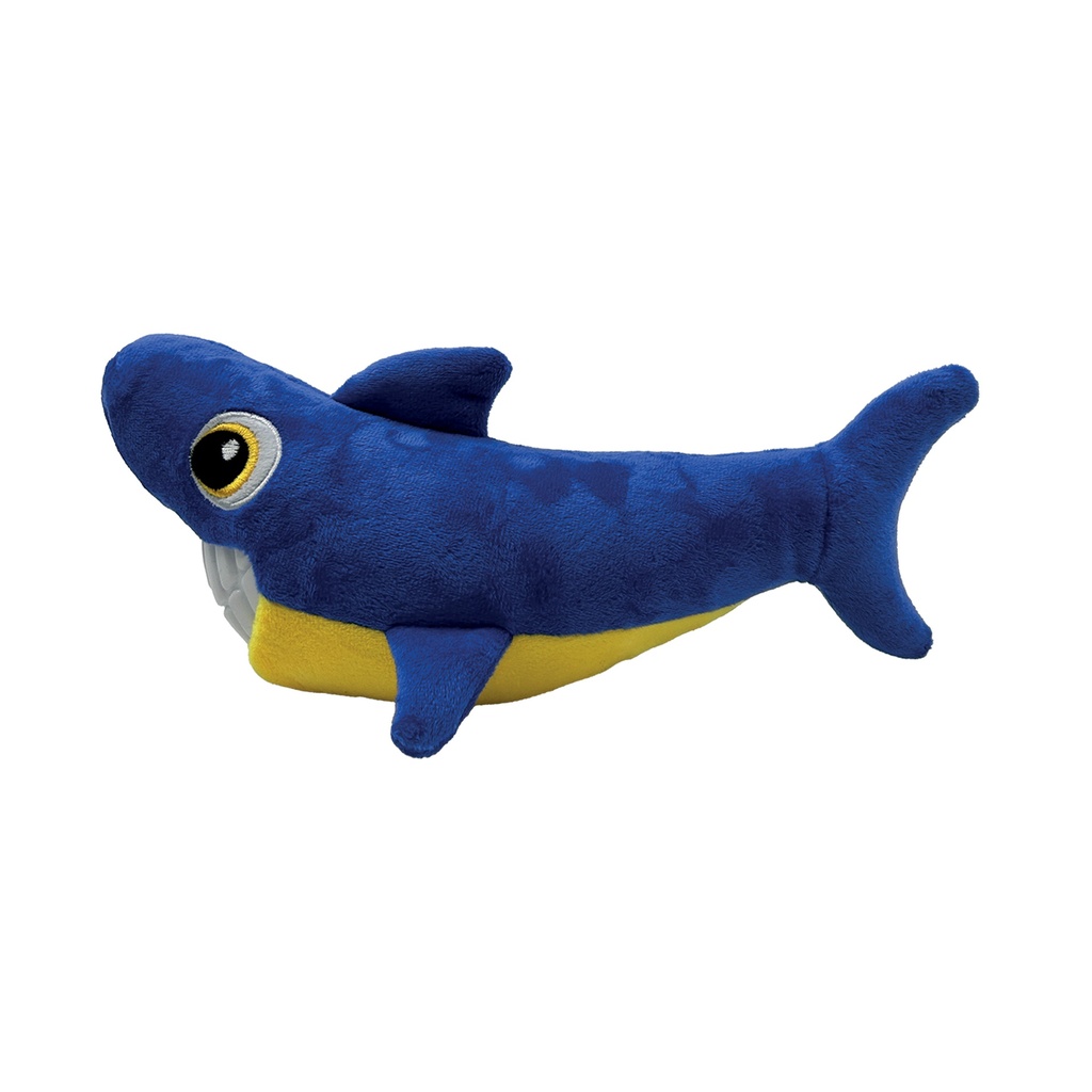 PELUCHE MARTIN LE REQUIN 29CM AVEC DENTS EN TPR- DISTRIBUTEUR DE FRIANDISES