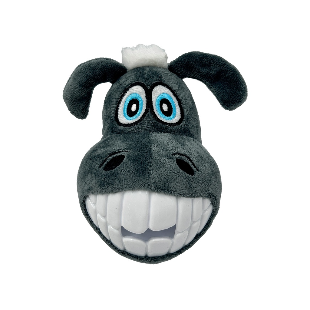 PELUCHE MARIE-JEANNE L'ANE 16CM AVEC DENTS EN TPR-DISTRIBUTEUR DE FRIANDISES