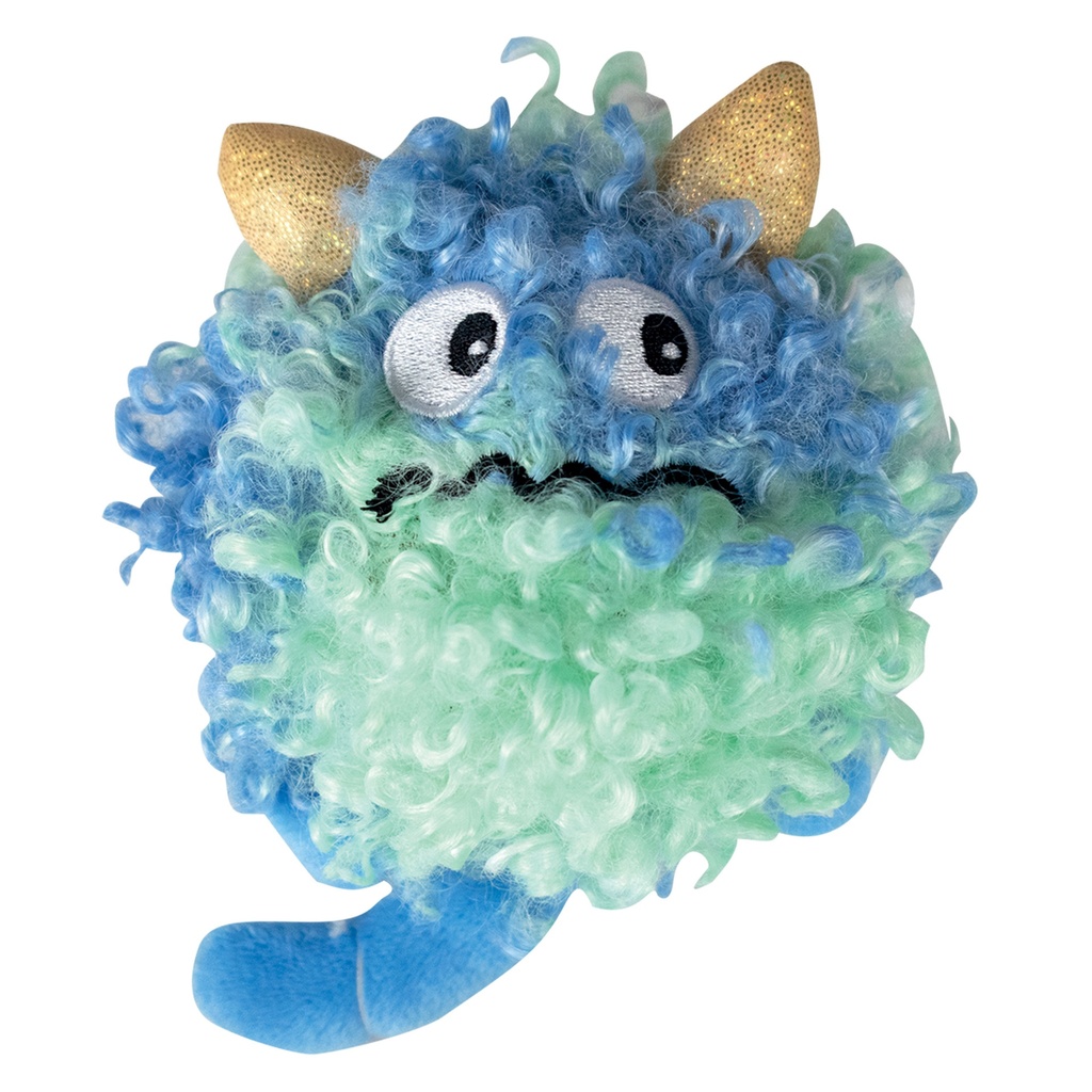 BALLE PELUCHE MONSTRE BLEU DIAM 12CM