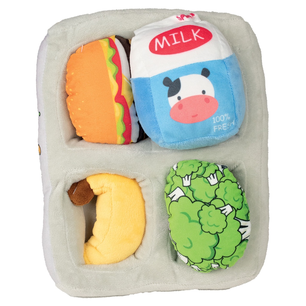 PELUCHE PLATEAU REPAS 24X19CM 5PCS