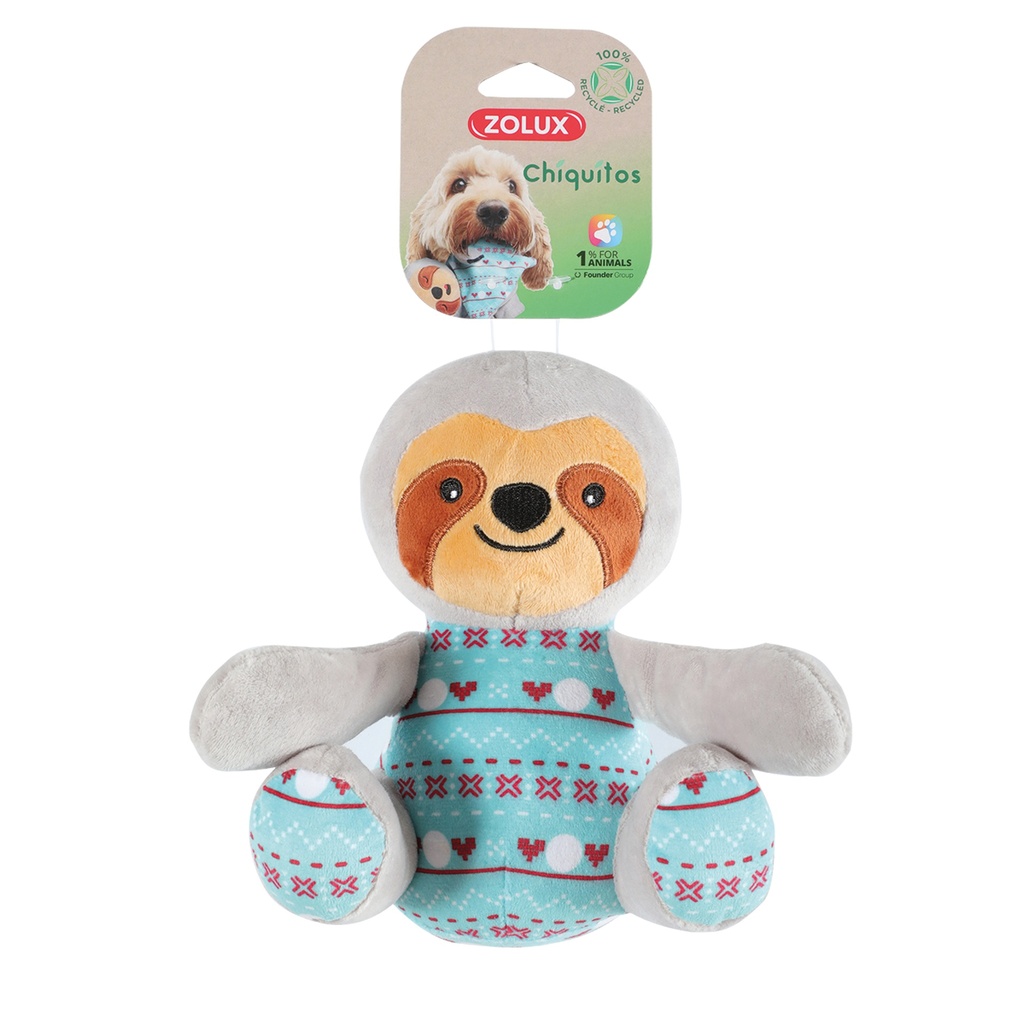 JOUET PELUCHE CHIQUITOS PARESSEUX ASSIS 13CM