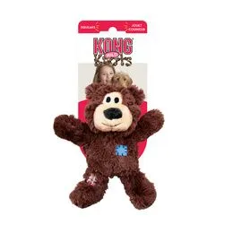 KONG WILDKNOTS OURS SMALL/MEDIUM COLORIS VARIES 18CM-99G