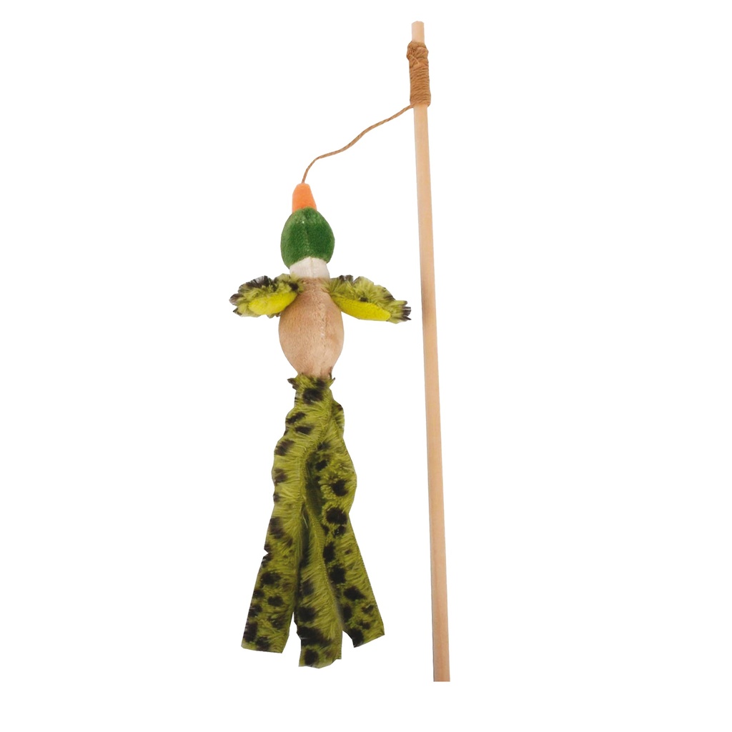 JOUET CHAT 'CANNE A PECHE CANARD SIFFLEUR': MODELES ASSORTIS (dt taxe DEEE 0.02€