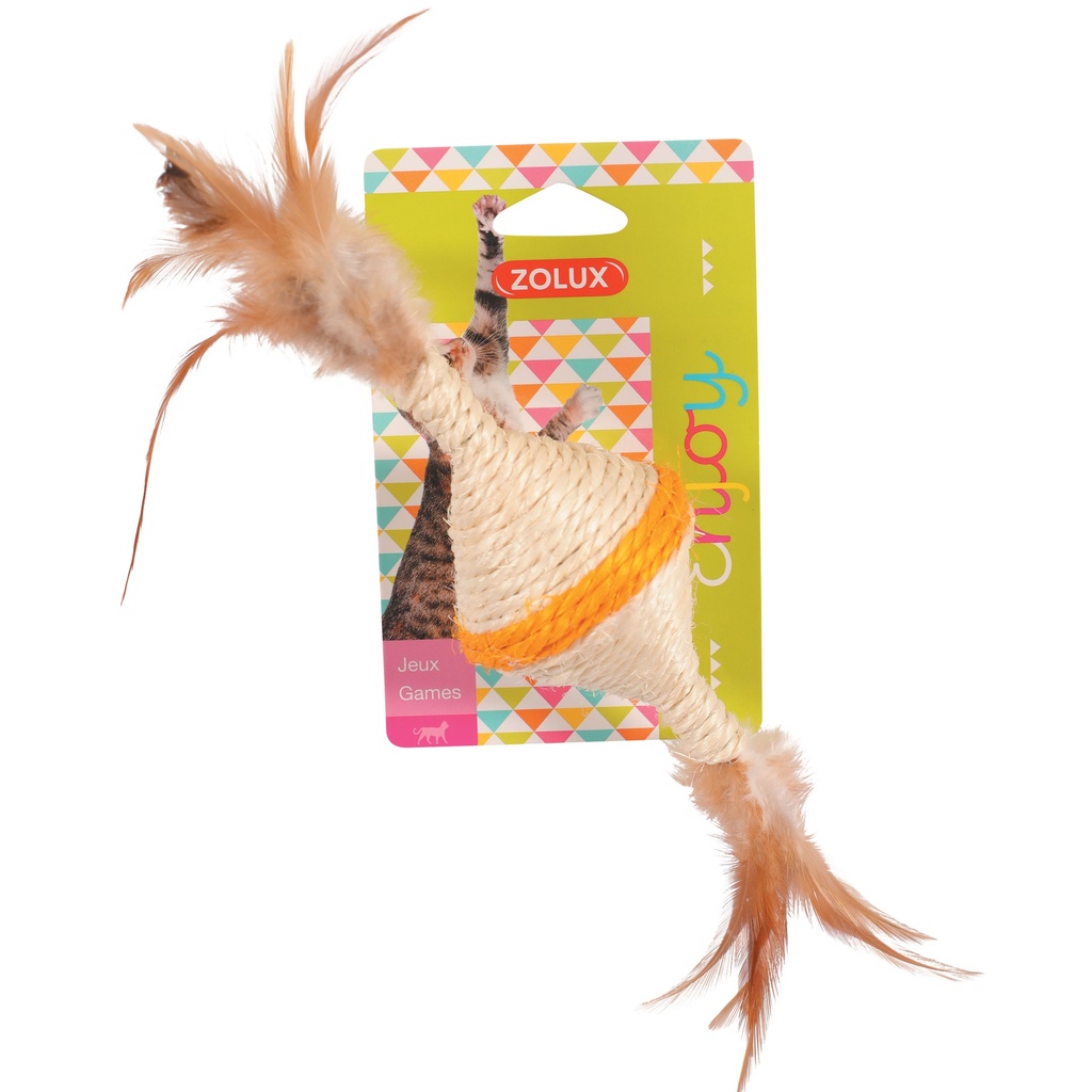 JEUX CHAT TOUPIE EN SISAL COLORIS DIVERS