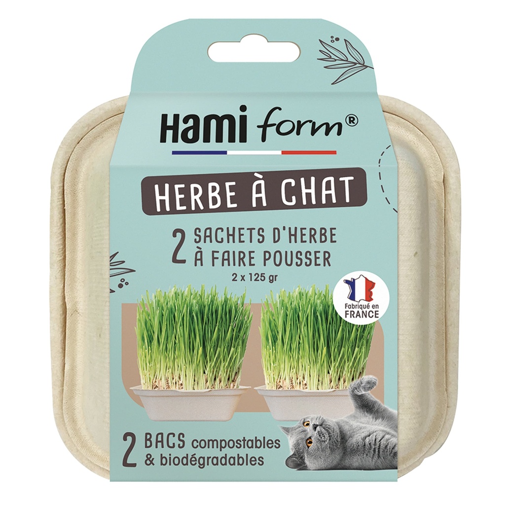 HERBE A CHAT PRÊT A FAIRE POUSSER 2X125GR - ANJU