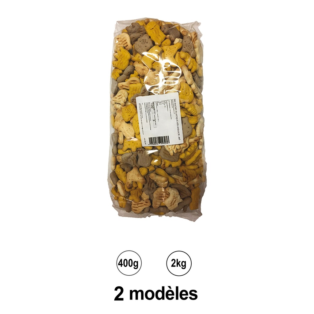 BISCUITS FIGURINES ANIMAUX 2KGS GOUT VANILLE