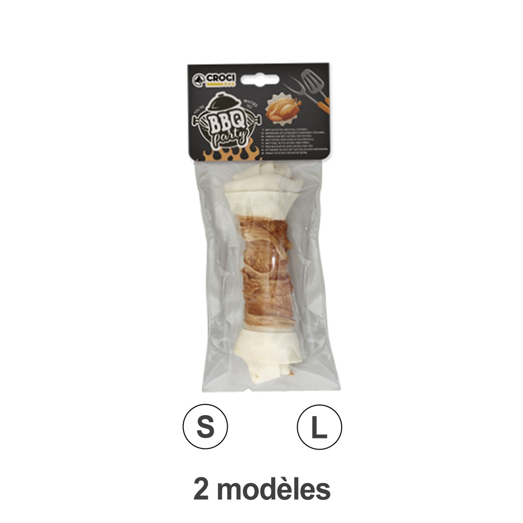 KING BONE AVEC VIANDE DE POULET 15cm 1PCS CROCI