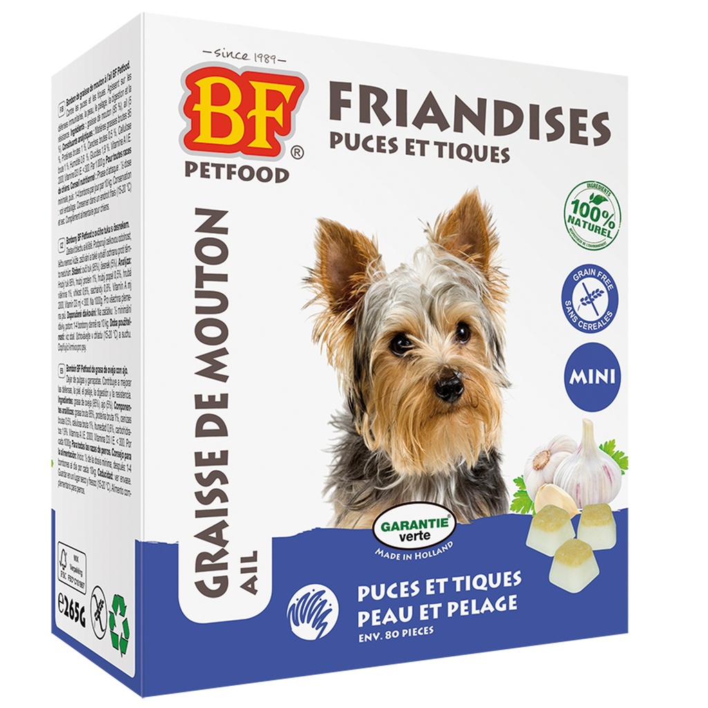 BIOFOOD BONBON GRAISSE DE MOUTON MINI 80P./AIL