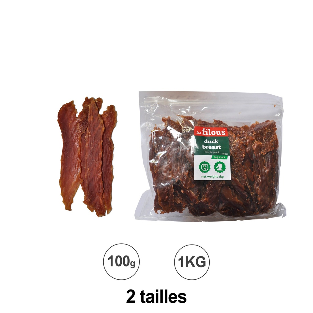 FILETS DE CANARD TENDRES 100GR