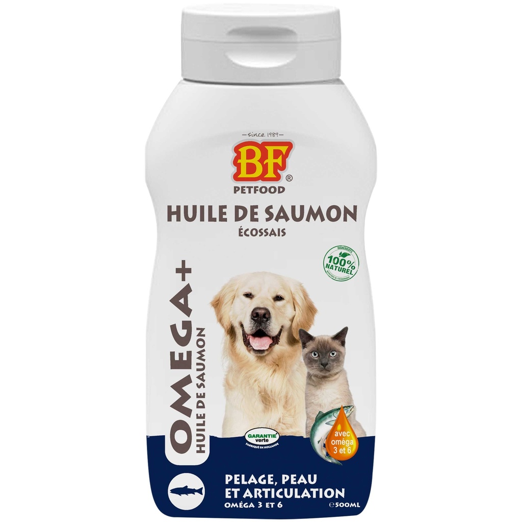 BIOFOOD HUILE DE SAUMON CHIEN ET CHAT 500ML