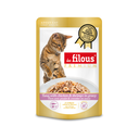 SACHET FRAICHEUR THON AVEC POULET & CREVETTES 80G LES FILOUS - 24PCS