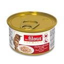 POULET AVEC CANARD EN GELEE 85G LES FILOUS 12PCS