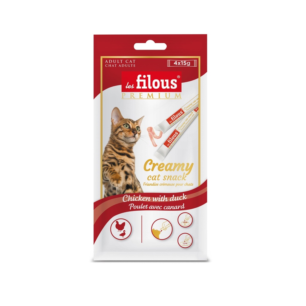 FRIANDISE CREMEUSE - POULET AVEC CANARD 60G