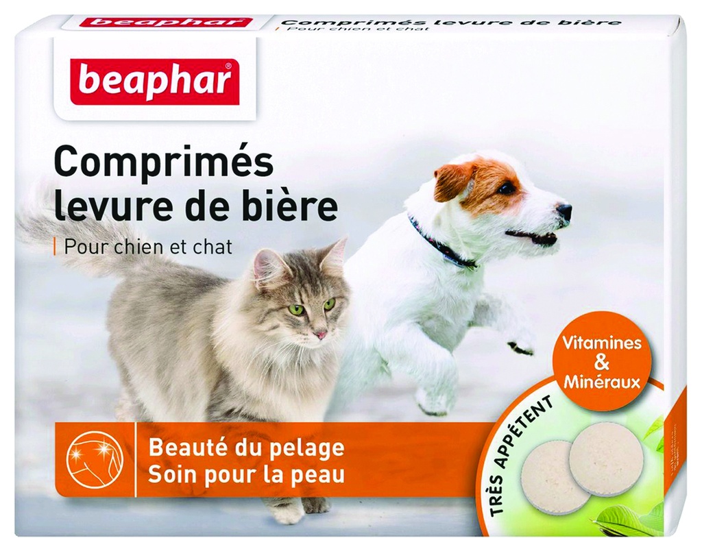 LEVURE DE BIÈRE COMPRIMES FRIANDISES POUR CHIEN ET CHAT 100 COMPRIMES