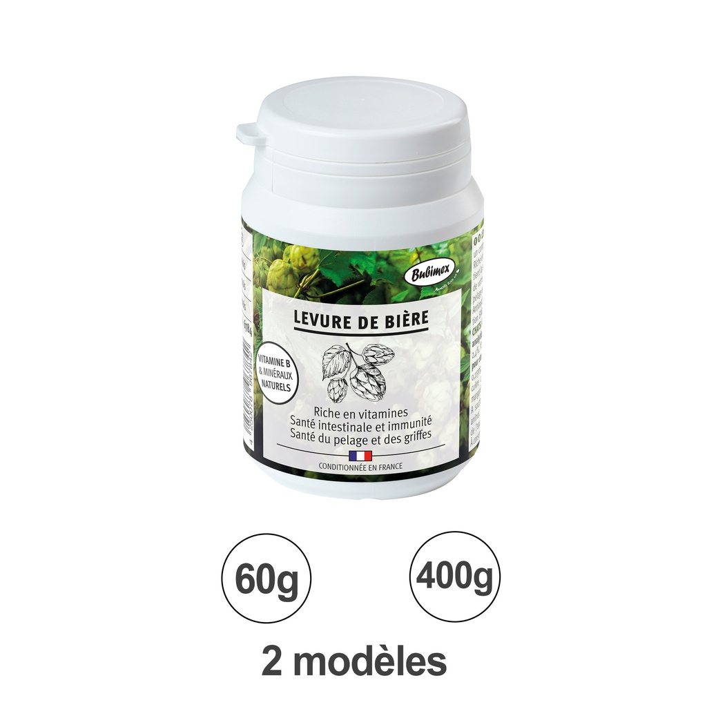 POUDRE LEVURE DE BIERE, 60G BUBIMEX