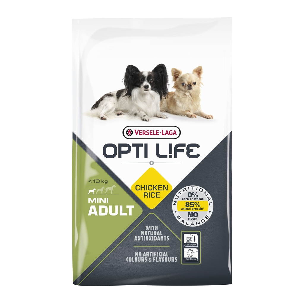 OPTILIFE CHIEN MINI ADULT AU POULET - 7,5KG