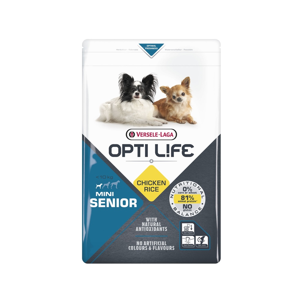 OPTILIFE CHIEN MINI SENIOR AU POULET - 2,5KG