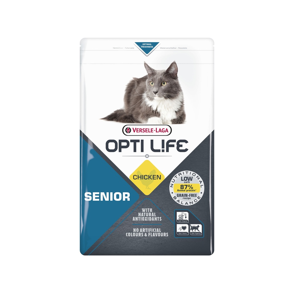 OPTILIFE CHAT SENIOR AU POULET - 2,5KG
