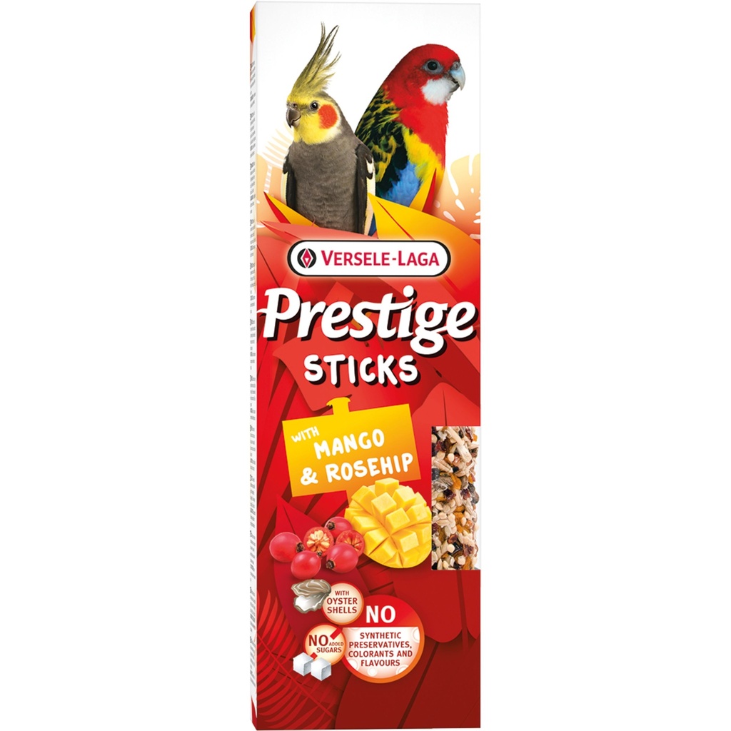 PRESTIGE STICK GR.PERRUCHES MANGO EGLANTIN /2 140G