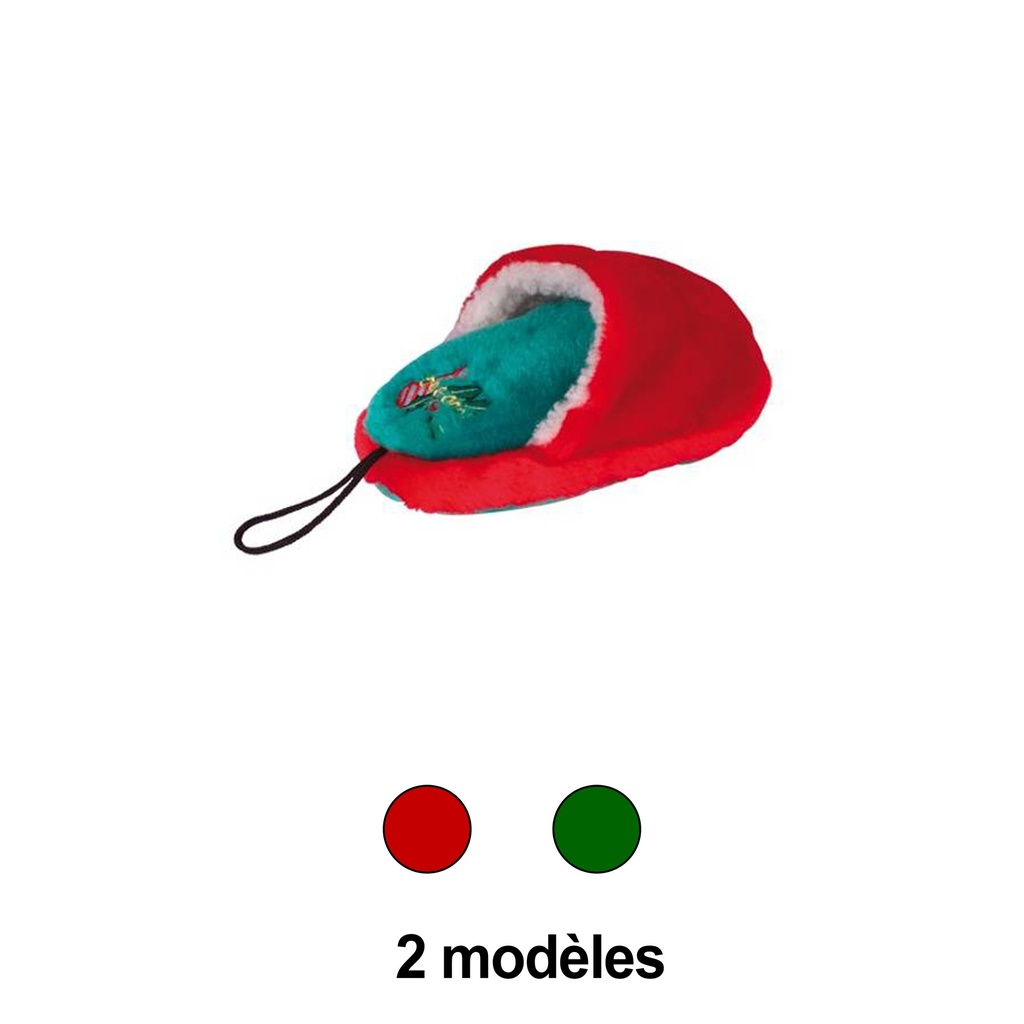 PELUCHE MULE ROUGE SONORE 18 CM