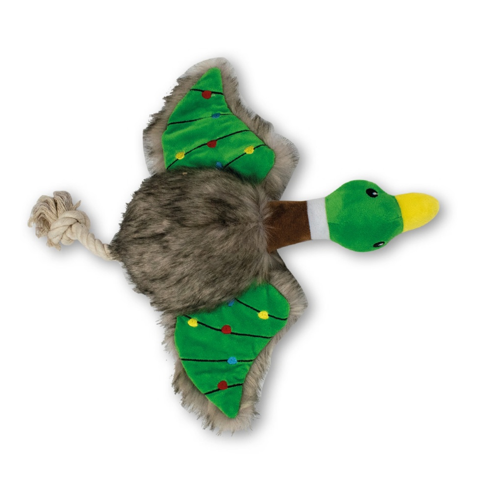 PELUCHE CANARD DE NOEL 39CM