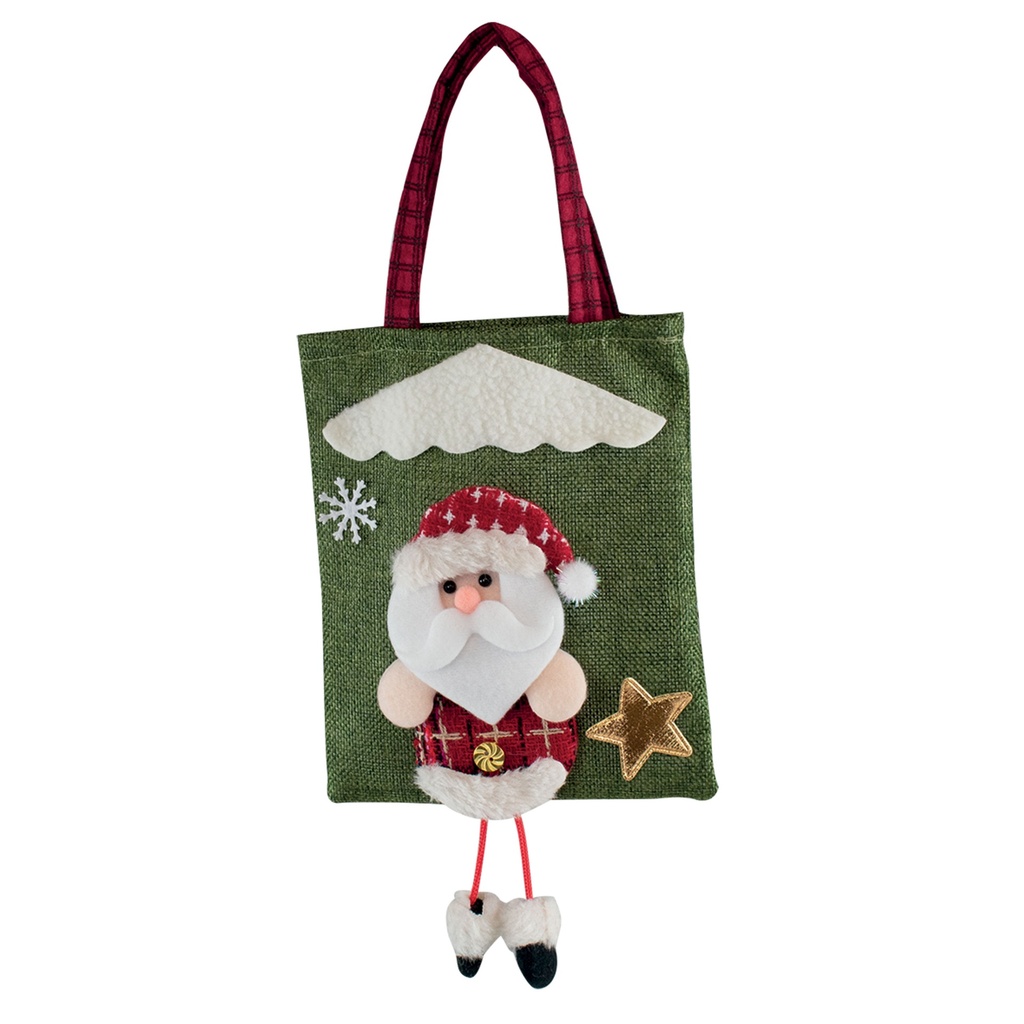 SAC DE NOEL PÈRE NOEL 19CM