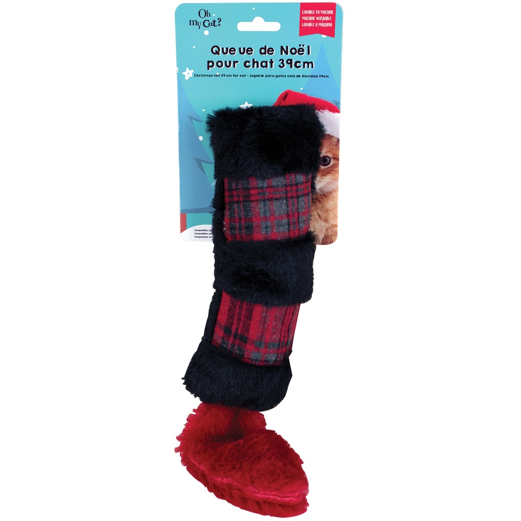 JOUET POUR CHAT DE NOEL 39CM /DEREF