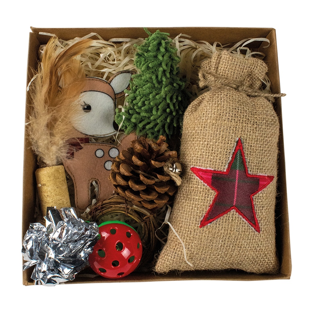 LOT DE 9 JOUETS POUR CHAT -NOEL / HIVER