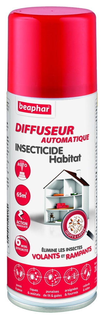 FOGGER ENVIRONNEMENT 200ML (60m2) BEAPHAR < PRIX NET