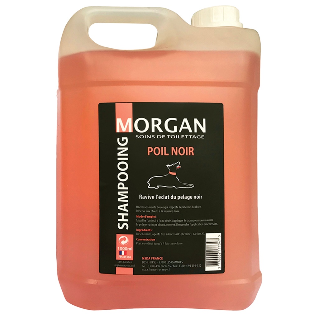 MORGAN SHAMPOOING POIL NOIR 5L